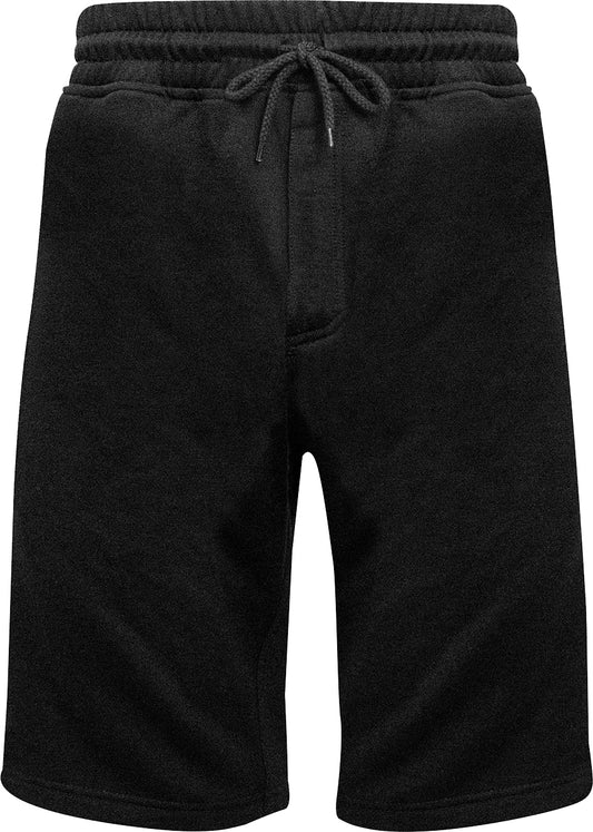 Black - Solid Sweat Shorts Sweatshorts