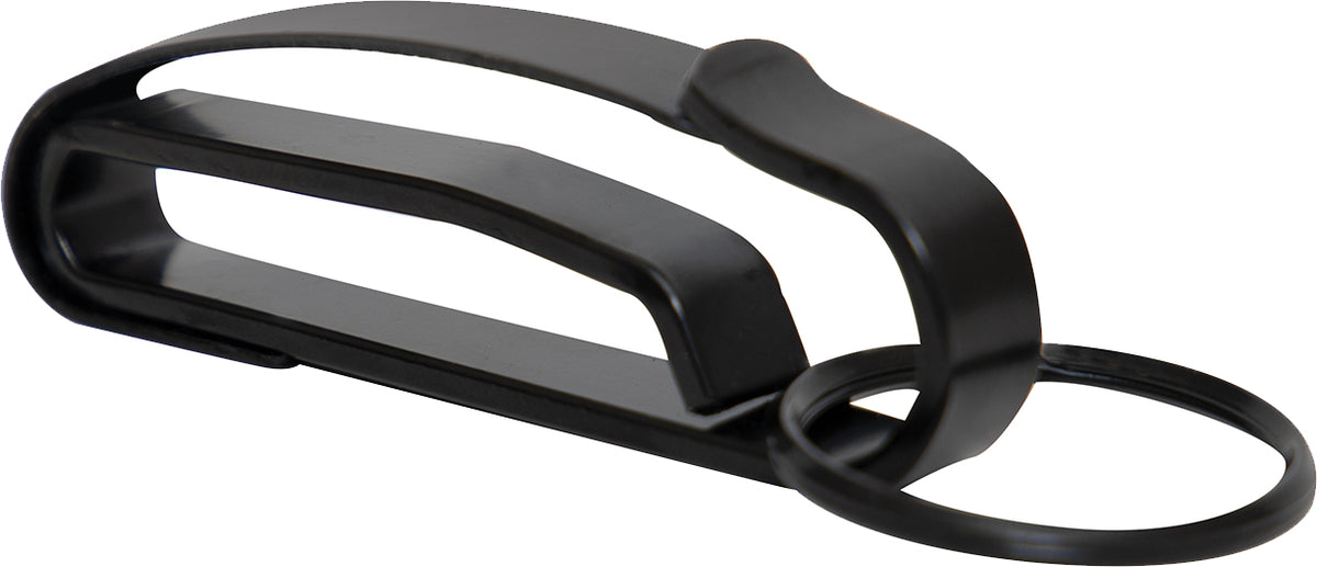 Black - Steel Belt Key Clip