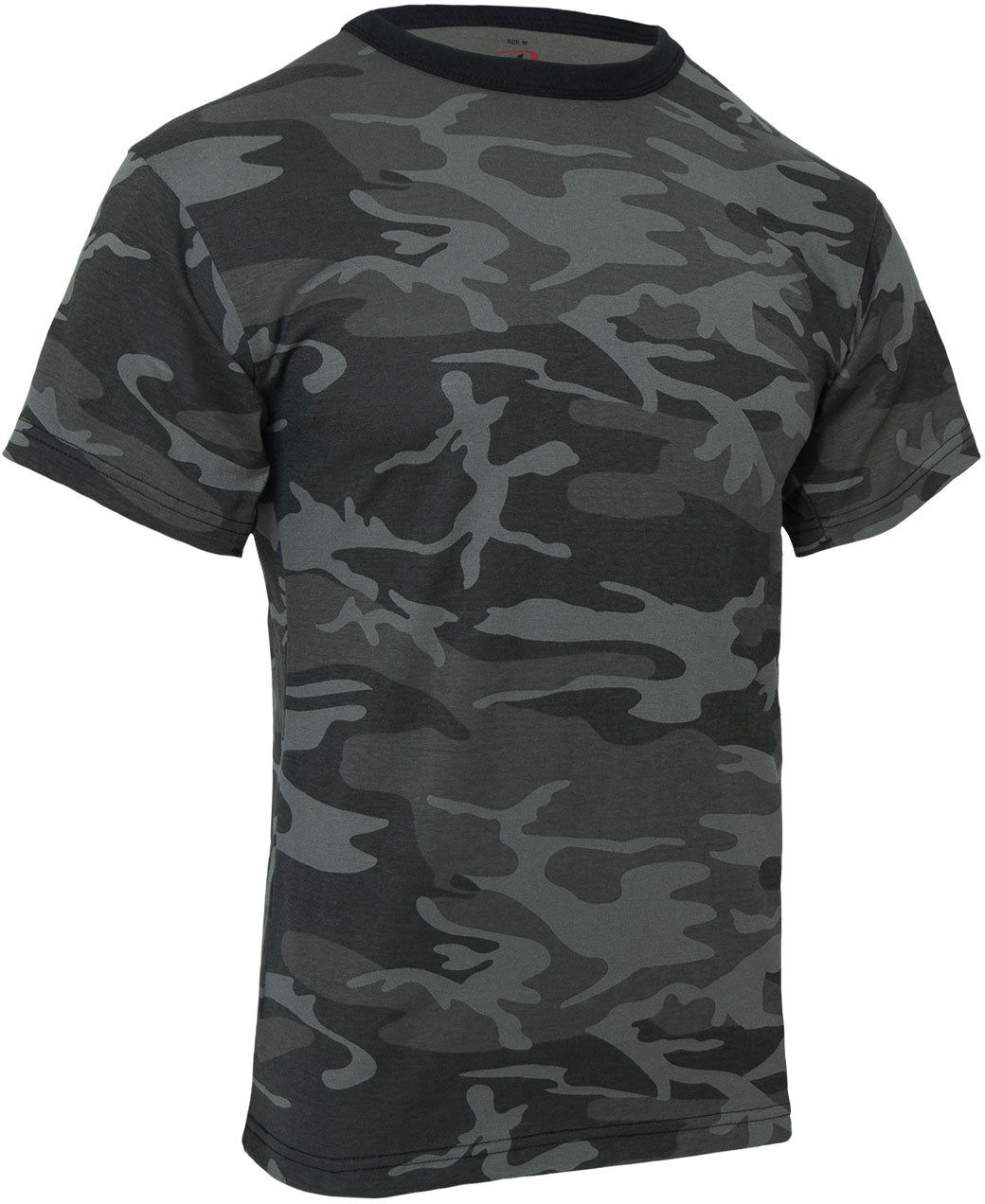 Black Camo - Tactical Short Sleeve T-Shirt, Poly/Cotton
