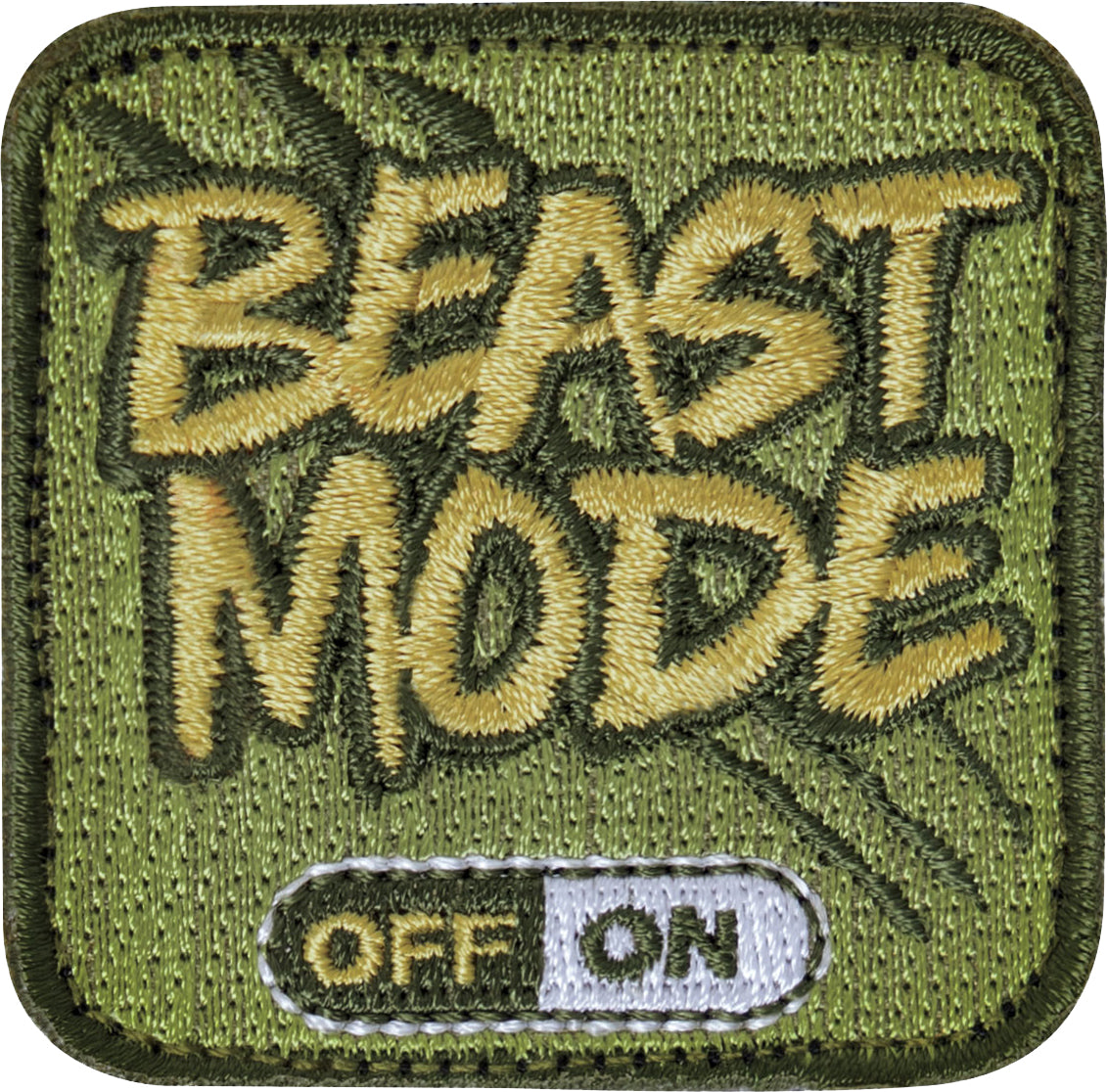 Beast Mode On Hook Morale Patch with Hook Back (2" x 2")