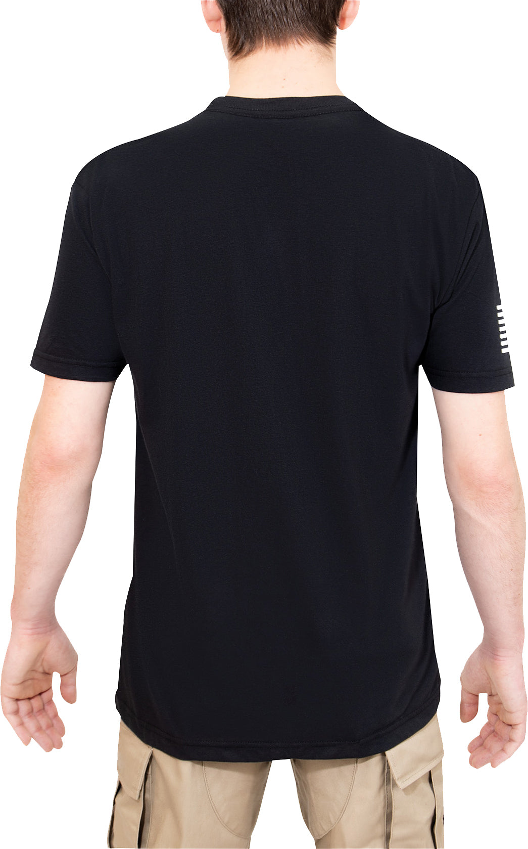 Black - US Space Force Short Sleeve T-Shirt - Poly/Cotton, Athletic Fit