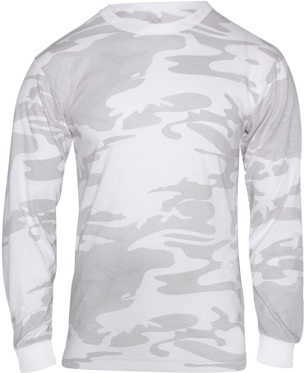 White Camo - Tactical Long Sleeve T-Shirt, Poly/Cotton