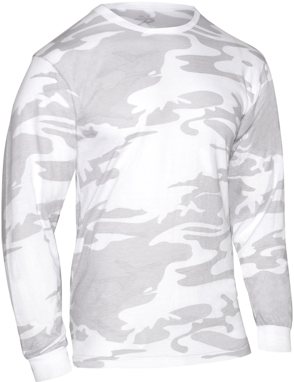 White Camo - Tactical Long Sleeve T-Shirt, Poly/Cotton