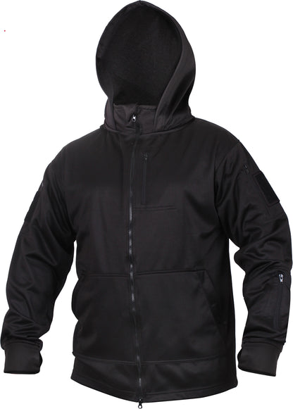 Black Tactical Zip Up Hoodie