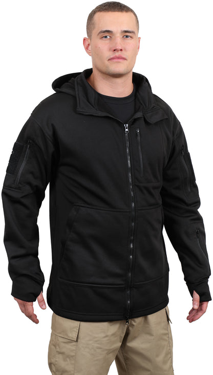 Black Tactical Zip Up Hoodie