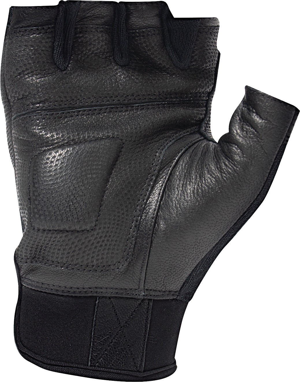 Black - Fingerless Cut Resistant Carbon Hard Knuckle Gloves