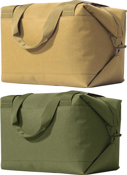 Convertible Insulated Cooler Tote Bag Foldable Grocery Beach Picnic Camping Cooler Holds 18 Cans