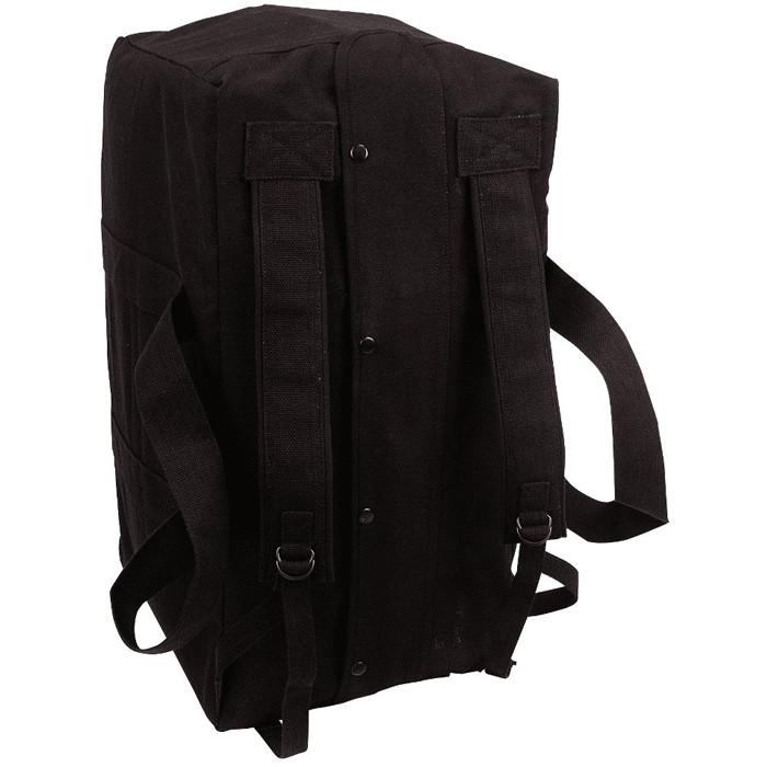 Black - Mossad Tactical Cargo Bag Backpack (Cotton Canvas)