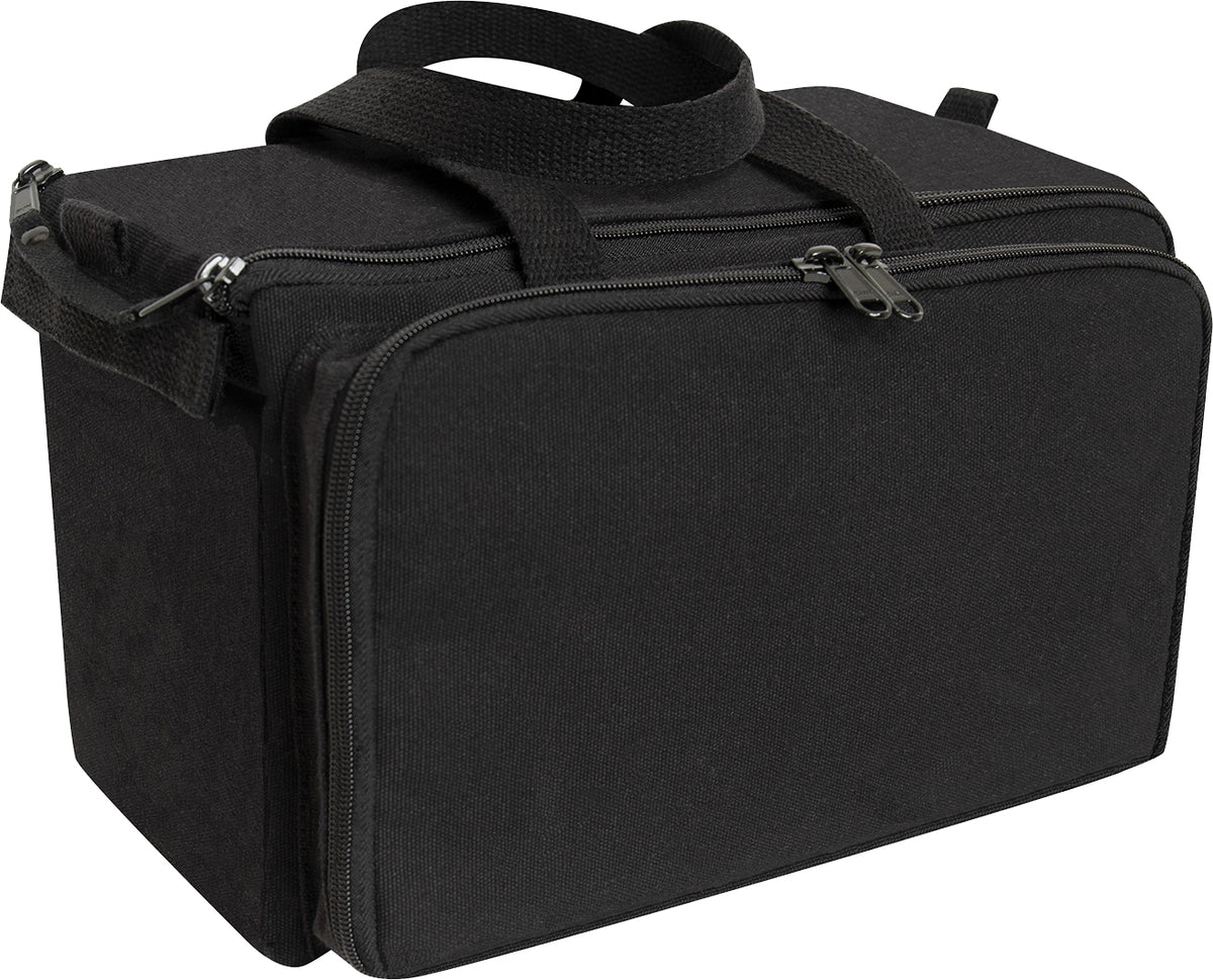 Black - Tactical Cotton Canvas Shooting Range Gun Carry Bag