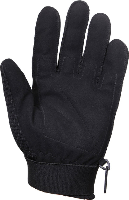 Black Armored Hard Back Tactical Gloves