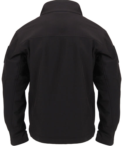 Black Stealth Ops Soft Shell Tactical Jacket