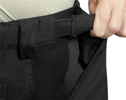 Black - Tactical 10-8 Lightweight Field Pants - Poly Cotton Spandex Rip-Stop - Zipper Fly