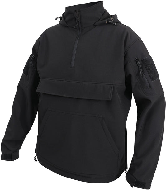 Black Concealed Carry Soft Shell Anorak