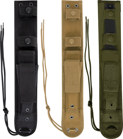 MOLLE Knife Sheath 7", Blade Cover Case Snap Closure Military Army