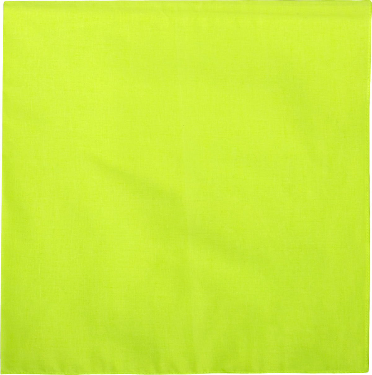 Safety Green - Jumbo Solid Color Tactical Bandana, 100% Cotton, 27" x 27"
