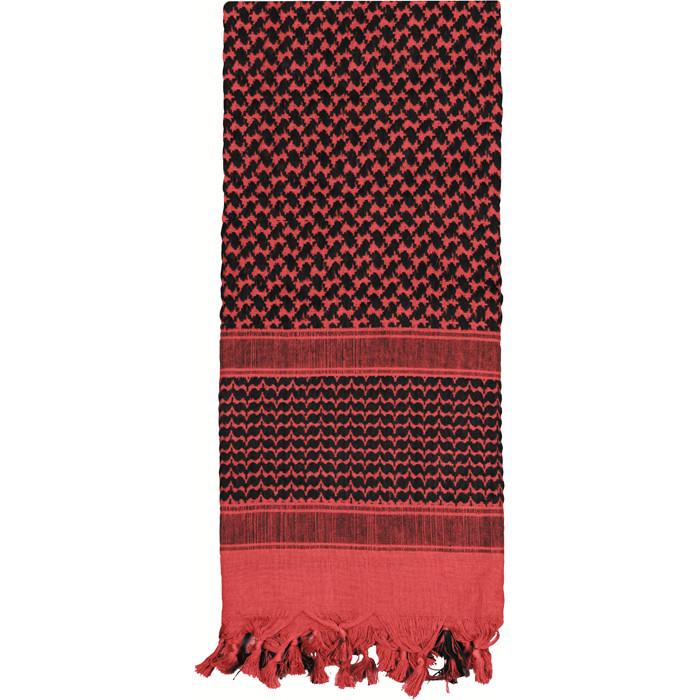 Black/Red - Lightweight Tactical Desert Shemagh Scarf