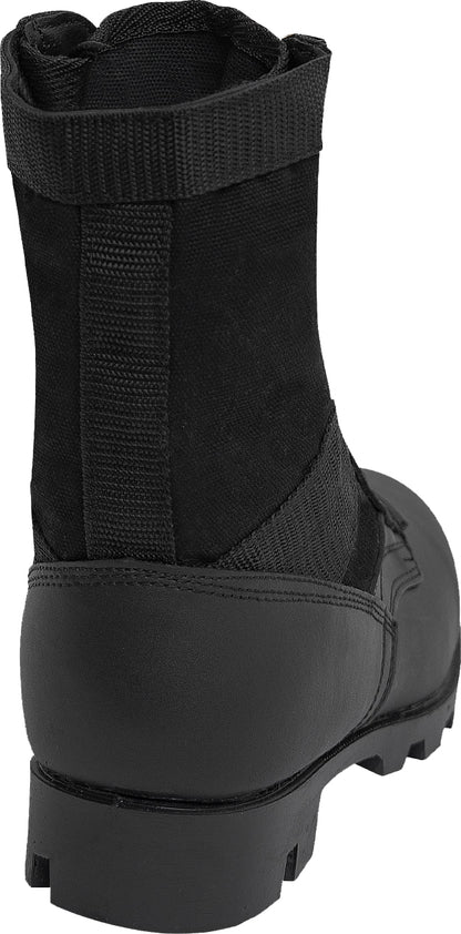 Black - Vietnam Style Jungle Boots Tactical Combat Military Hiking Outdoor Panama Sole