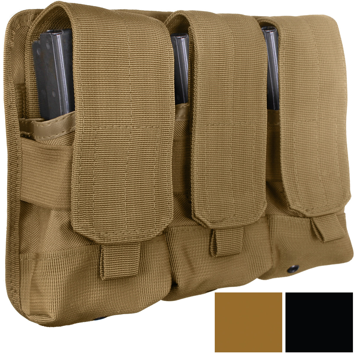 Coyote Brown Universal Triple Mag Rifle Pouch