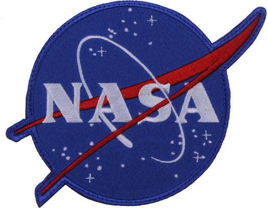 NASA Meatball Logo Patch – Official Hook & Loop Back (4-3/4" x 4-1/2")