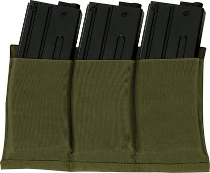 Ammo Pouch Triple Mag Elastic Retention Pouch Lightweight Carrier