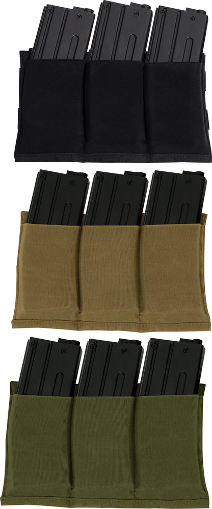 Ammo Pouch Triple Mag Elastic Retention Pouch Lightweight Carrier