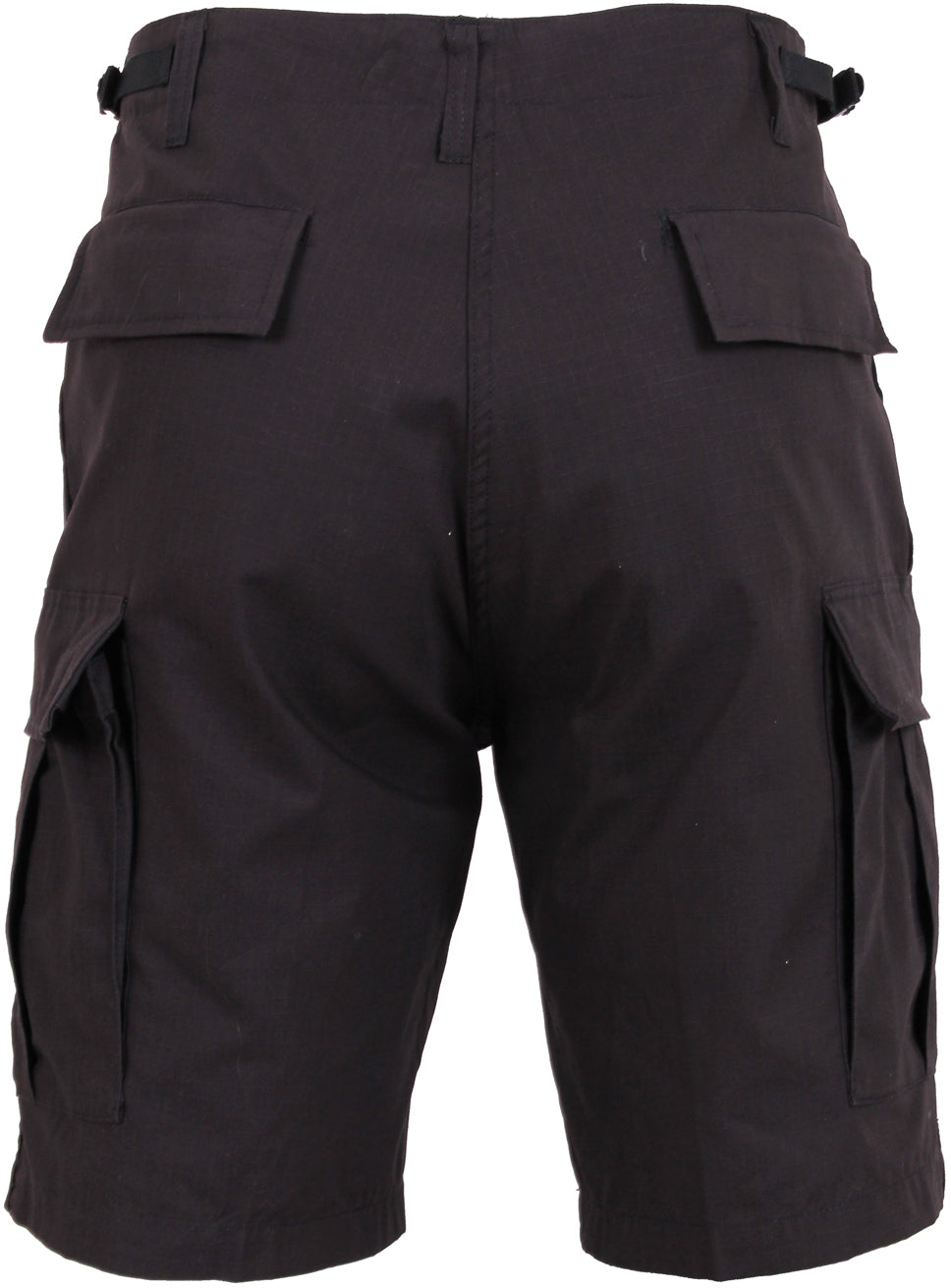 Black - Tactical Cargo BDU Shorts - Cotton Rip-Stop - Button Fly