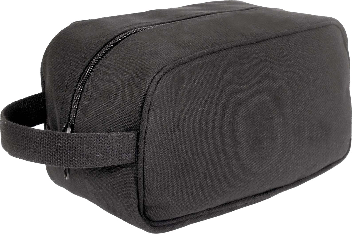 Charcoal Grey - US Army Style Travel Kit Case - Cotton Canvas