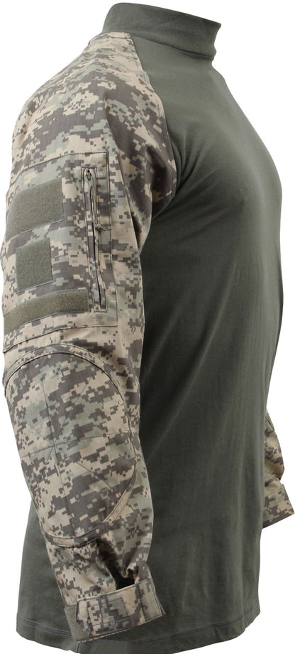 ACU Digital Camouflage Tactical Flame Resistant Combat Shirt Military FROG Style Lightweight Combat Top