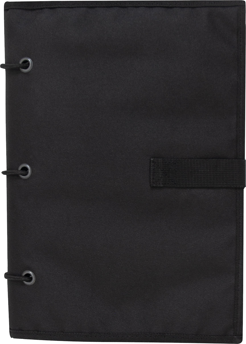 Black Hook & Loop Patch Book Tactical Morale Patch Display Storage Binder Removable Pages