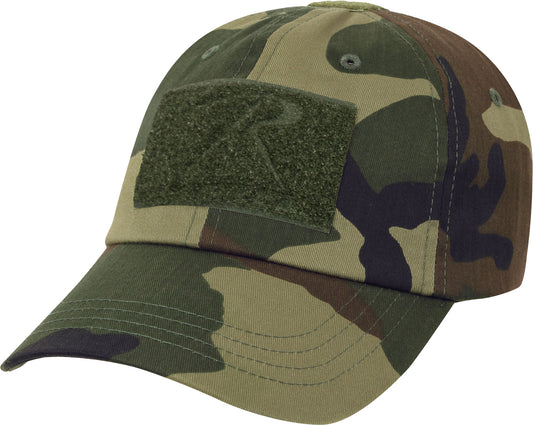 Woodland Camo - Tactical Operator Loop Baseball Cap, Adjustable, Unstructured