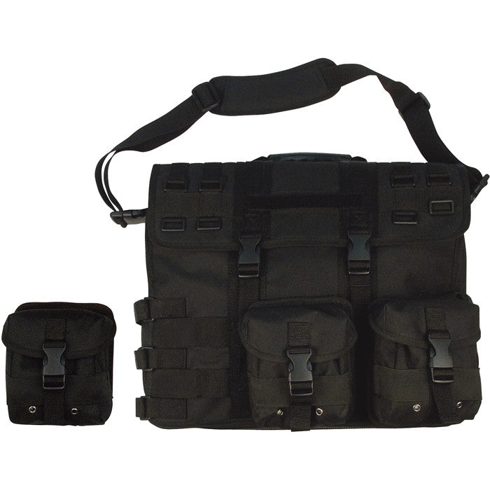 Black - MOLLE Tactical Computer  Briefcase Bag