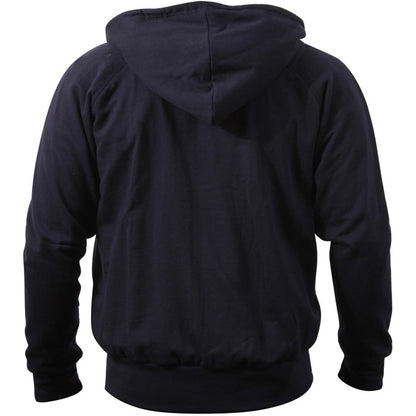 Navy - Thermal-Lined Full Zip Hooded Sweatshirt Heayweight Hoodie