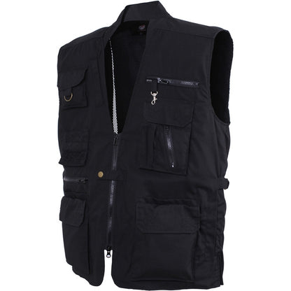Concealed Safari Outback Carry Vest Black