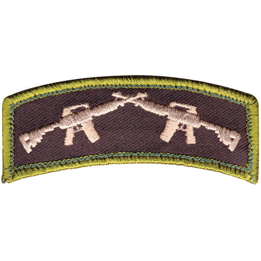 Crossed Rifle Patch with Hook Back
