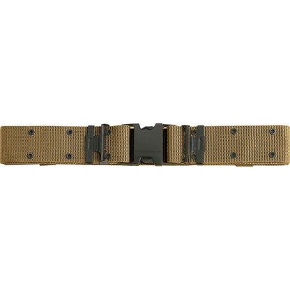 Coyote Brown - Marine Corps Style Quick Release Pistol Belt - Adjustable 2.25 Wide Tactical Belt