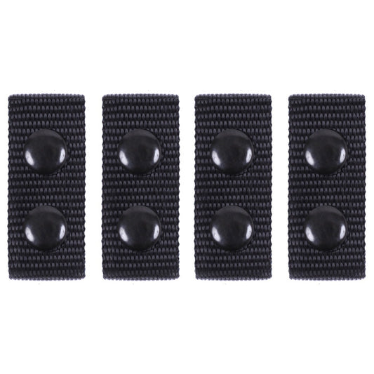 Black - Law Enforcement Tactical Belt Keepers 4 Pack