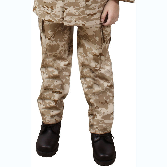 Digital Desert Camouflage - Military BDU Pants - Poly/Cotton Twill, Kid's