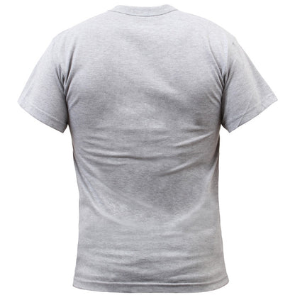 Grey - Army Physical Training T-Shirt - Workout PT Gym Shirt - Mens