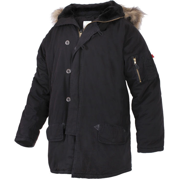 Black - Military Vintage N-3B Parka