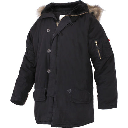 Black - Military Vintage N-3B Parka