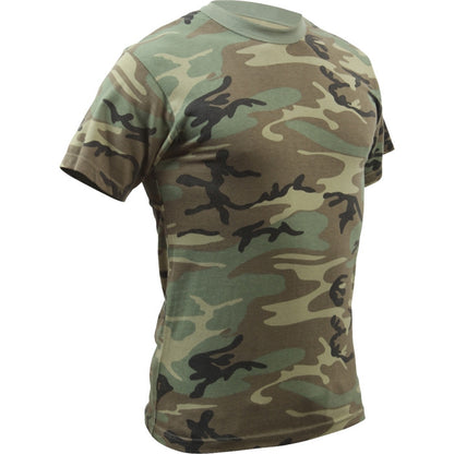 Woodland Camo - Tactical Short Sleeve Vintage Washed T-Shirt
