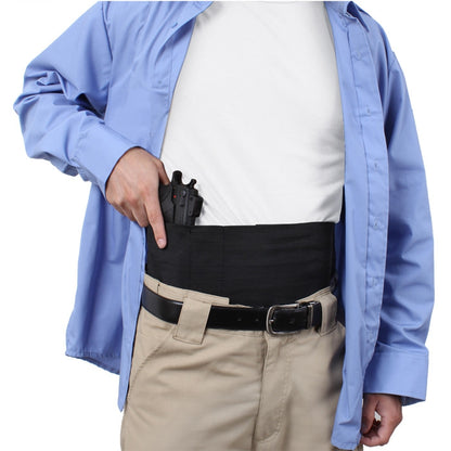 Black - Tactical Concealed Elastic Dual Belly Holster