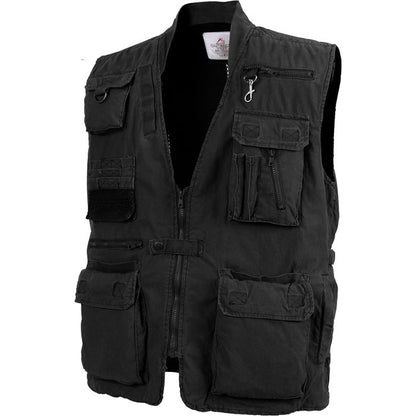 Black - Deluxe Safari Outback  Photo Journalists Vest