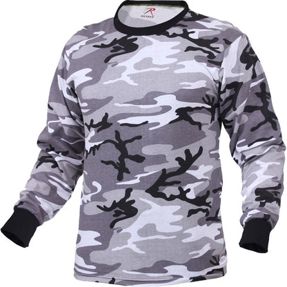 City Camo - Tactical Long Sleeve T-Shirt, Poly/Cotton