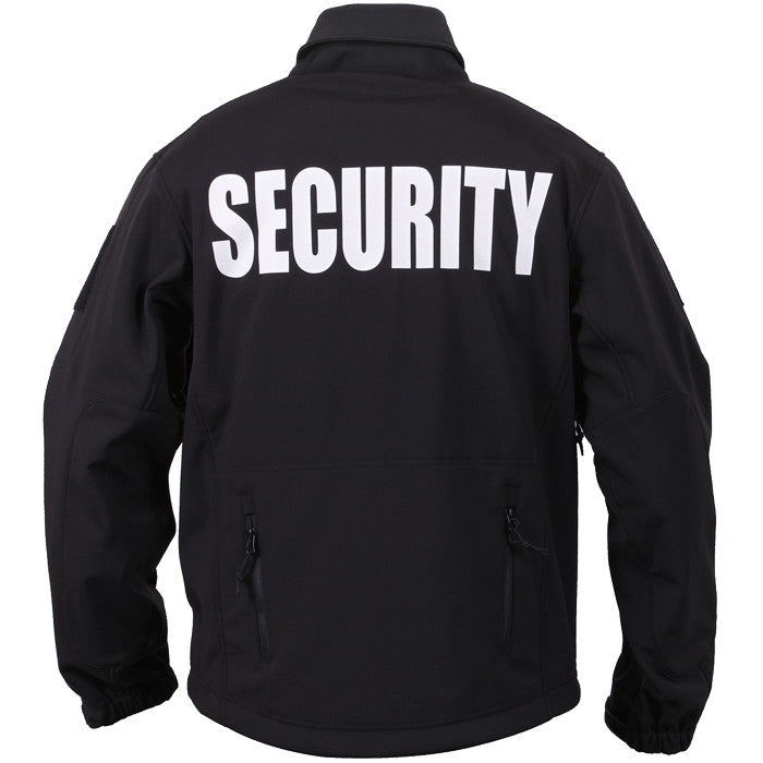 SECURITY Jacket Black Special Ops Soft Shell Waterproof Coat