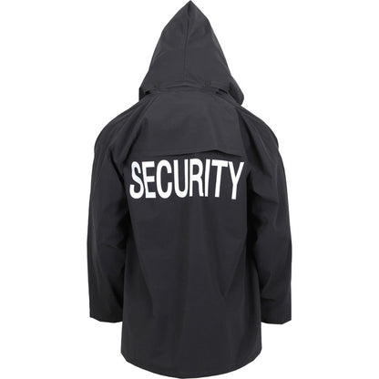 Black - Security Double Sided Waterproof Rain Jacket