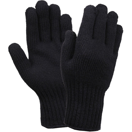 Black - Wool Glove Liners - Unstamped - USA Made