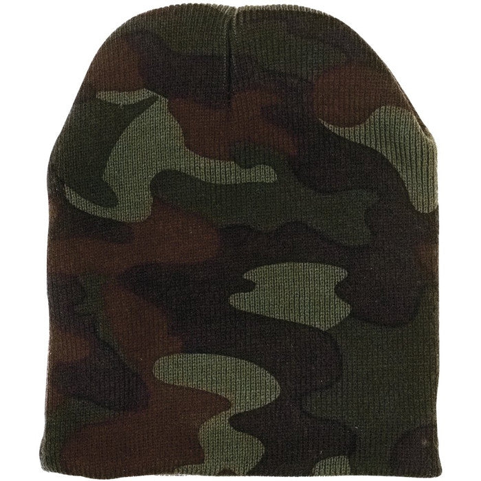 Woodland Camouflage - Deluxe Skull Cap - Acrylic