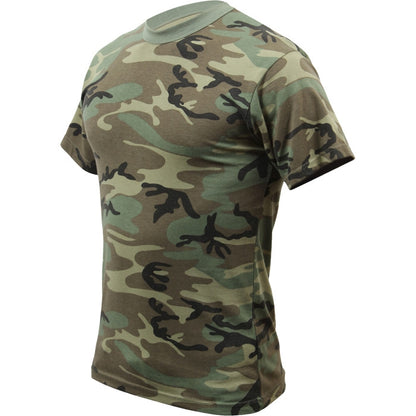 Woodland Camo - Tactical Short Sleeve Vintage Washed T-Shirt