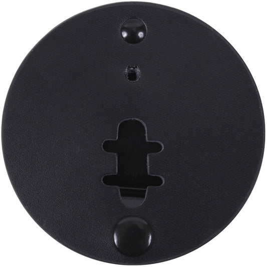 Black - Leather Clip On Badge Holder